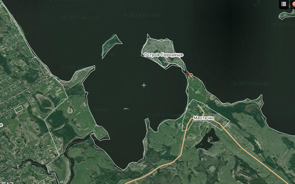 Озерище - карта